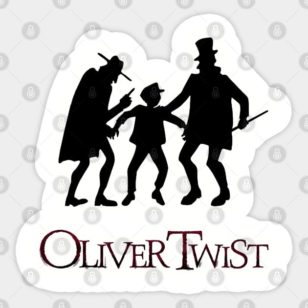 Vintage 1838 Oliver Twitt Sticker by Armangedonart